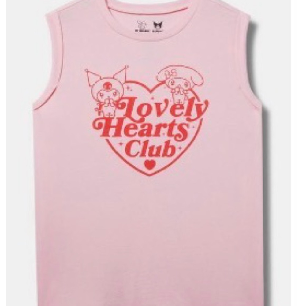 Lovely Hearts Club My Melody X Kuromi Torrid muscle tank